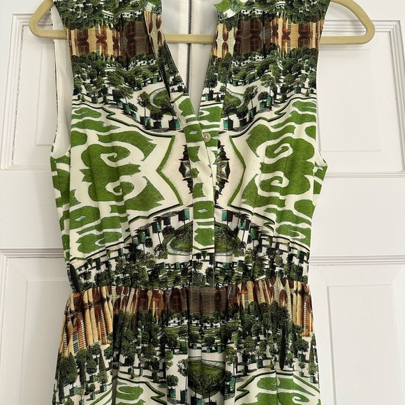 Alice & Olivia abstract garden print maxi dress 4 - Picture 3 of 4